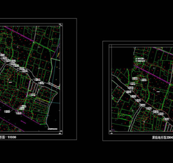 原始地形图cad图纸