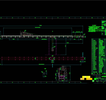 带式输送机总图CAD机械图纸