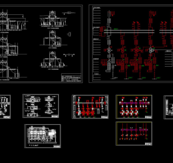 发电厂电气主接线及配电装置设计CAD图纸