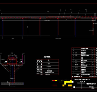 行架输送CAD机械图纸