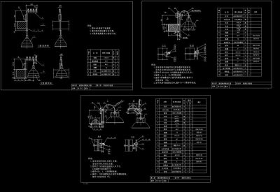 常用灯具安装图CAD图纸