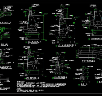 某公园全套景观cad素材