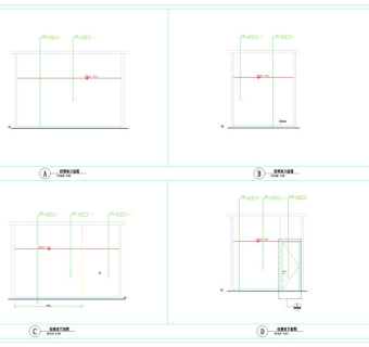 经理室cad立面图