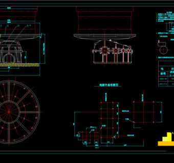 圆盘给料机CAD机械图纸