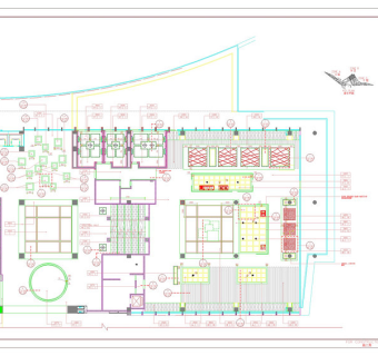 茶室大排档cad图稿