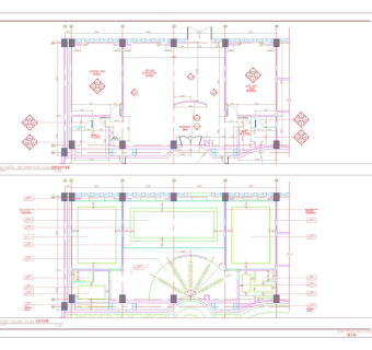 俱乐部天花cad图稿