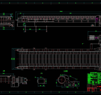 板式喂料机CAD机械图纸