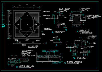 某公园全套景观cad详图素材