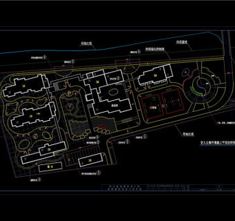 总图索引及放样CAD景观图纸