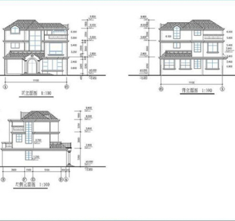 农村别墅自建房CAD图