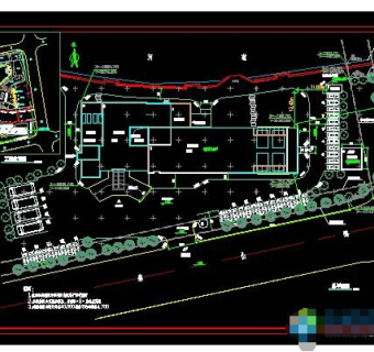 九层假日酒店全套施工图CAD图纸免费下载