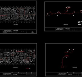 二层给排水cad图纸