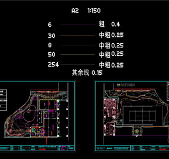 布灯图CAD景观图纸