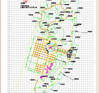 放线设计CAD景观图纸
