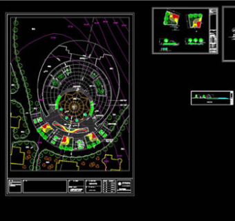 观景平台CAD景观图纸