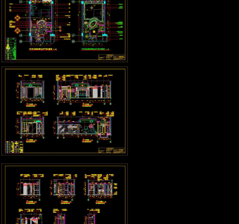 桑拿特色房cad图纸