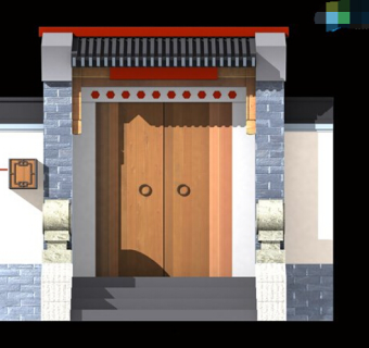 典型北京四合院CAD设计图纸