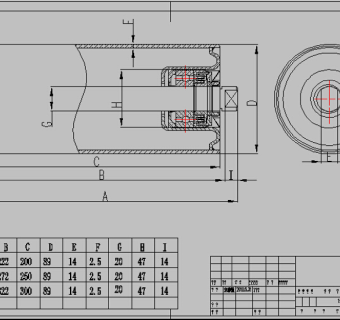DZYL-TG托辊装配图CAD图纸