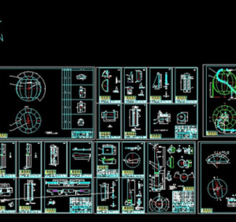 400立方米氮气球罐CAD图纸