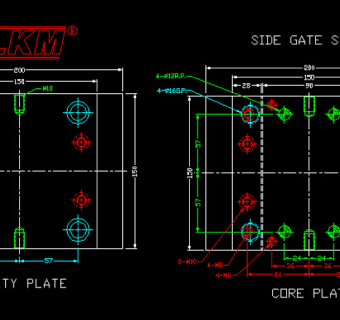 龙记模架之大水口CAD图纸