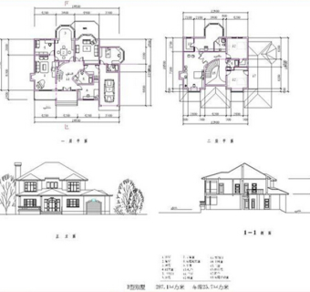 农村自建房CAD图