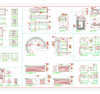 酒店餐厅cad家具布置图纸