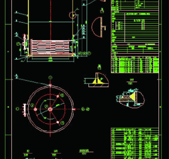 15立方米液碱立式储罐CAD图纸