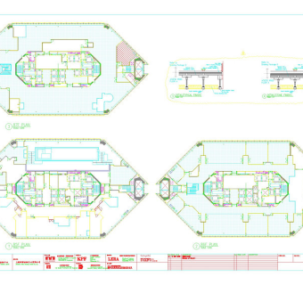 酒店餐厅吊顶cad平面图纸