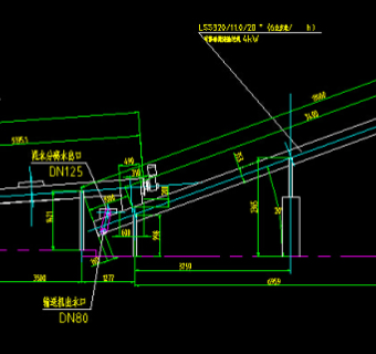 无轴螺旋输送机装配图CAD图纸