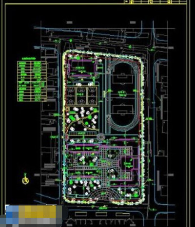 初中学校建筑cad施工图设计图纸