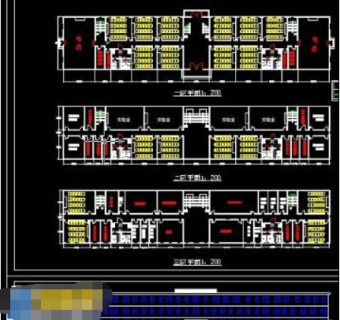 大学学校教学楼cad设计施工图纸