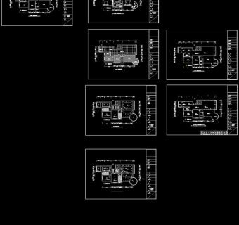两室一书房案例cad图纸