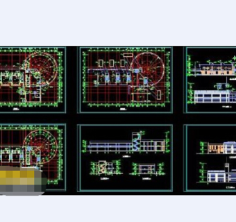 某大型幼儿园cad建筑施工设计图纸