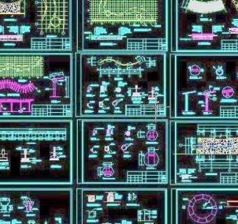 艺术花架CAD施工图