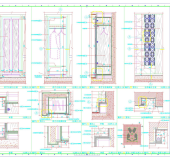 客厅及门厅衣柜cad图纸