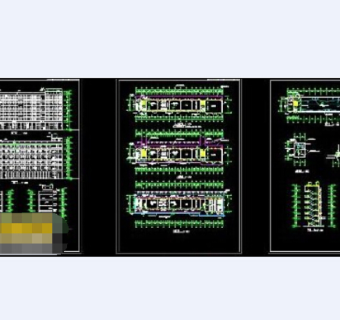 小学教学楼全套建筑设计方案cad图纸