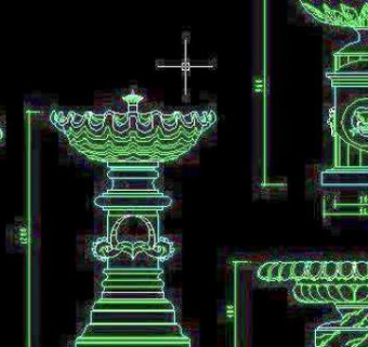 喷泉CAD建筑图块