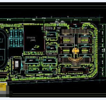 校园规划设计cad施工方案图纸