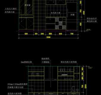 厨房cad素材图