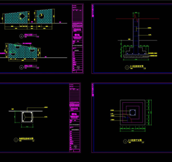 景墙CAD景观图纸