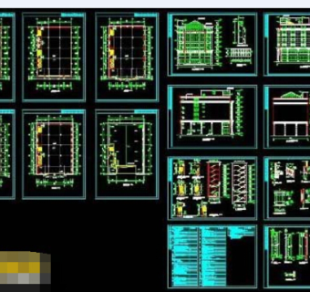 综合办公大楼全套cad建筑施工图纸