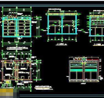 UASB设备详细cad施工设计图