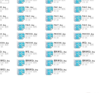 建筑CAD常用千种图块之地面拼花