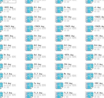 建筑CAD常用千种图块之办公平面