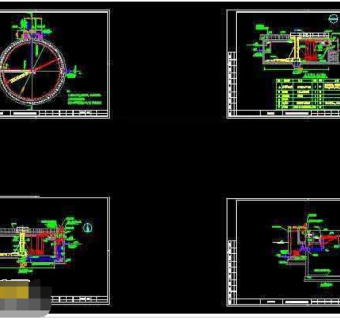 二沉池工艺cad设计施工图纸
