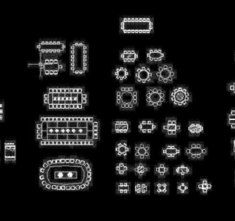 CAD家具图块含尺寸