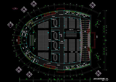 会展中心首层平面图cad图纸