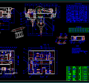 QD型吊钩桥式起重机小车CAD图纸