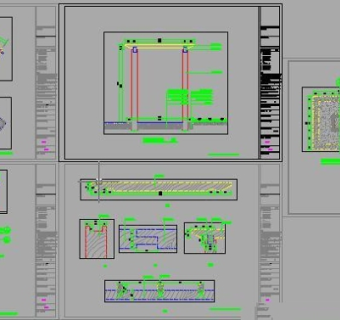 特色花架廊架的CAD施工详图