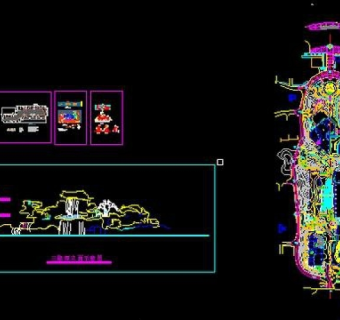 几个常用假山CAD施工详图